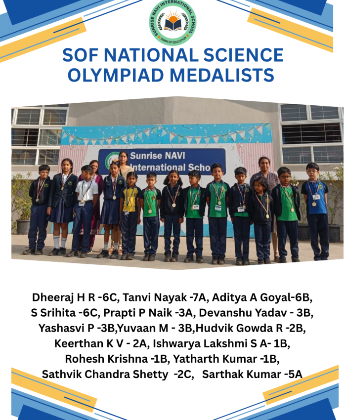 SOF National Science Olympiad Medalists